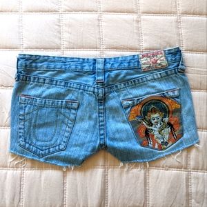 True Religion Jean Short Shorts EUC